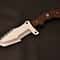 HeavyDuty Tracker Knife D2 Tool Steel Rosewood Handle Everyday Field Utility 0
