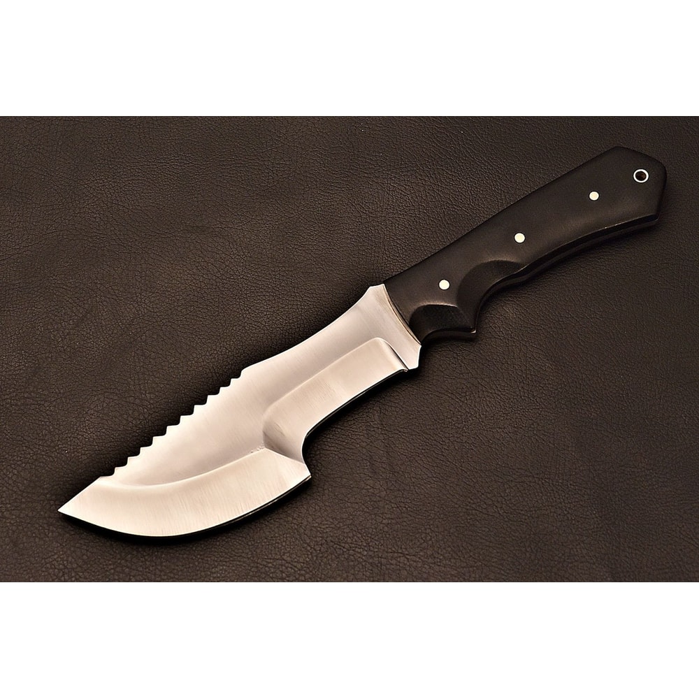 Handmade Tracker Knife 1095 High Carbon Steel Field Blade With Leather Sheath Birthday Gift Anni 2