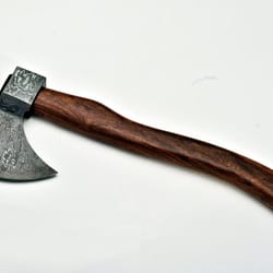 handcrafted damascus tomahawk axe | rosewood handle – christmas gift for outdoorsmen | holiday gifting