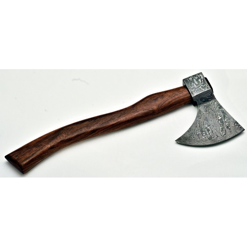 Handcrafted Damascus Tomahawk Axe Rosewood Handle Christmas Gift For Outdoorsmen Holiday Gifting 3