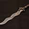Artisan Damascus Steel Sword Unique Wavy Blade Collectible Anniversary Gifts Room Showcases 4
