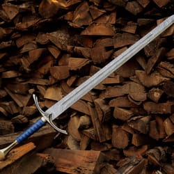 handmade damascus steel longsword 40" personalized medieval collector sword gift, wedding gift, boy friend gift