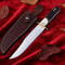 Handmade Stag Antler Bowie Knife 13 Stainless Steel Hunting Knife With Sheath 0