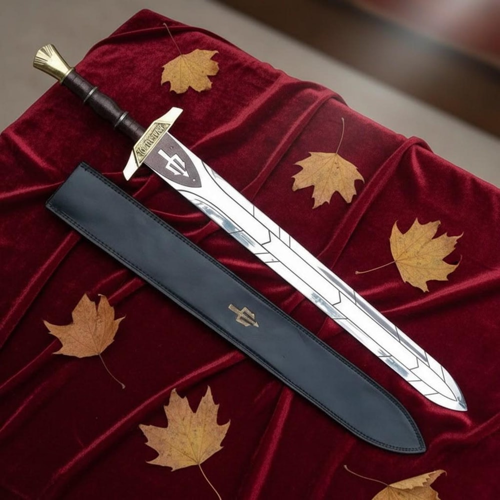 Handmade Riptide Sword Percy Jackson Replica 30 Fantasy Sword With Leather Sheath 2