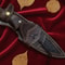 Handmade Damascus Steel Hunting Knife 12 Rosewood Handle Personalized Knife With Sheath 3