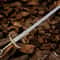 Engraved Damascus Steel Knight Sword 36 Handmade Medieval Replica Collector Gift 0