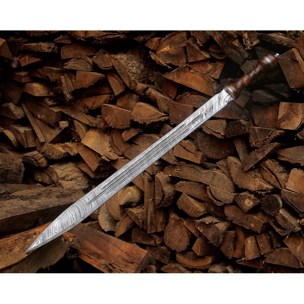 Hand Forged Damascus Steel Viking Long Sword 40 Medieval Handmade Collector Sword 3