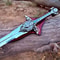 Handcrafted Royal Fantasy Sword Collector Display Blade With Plaque 1