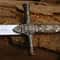 Handcrafted Medieval Knight Sword 38 Ornate Crossguard Fantasy Collector Blade 6