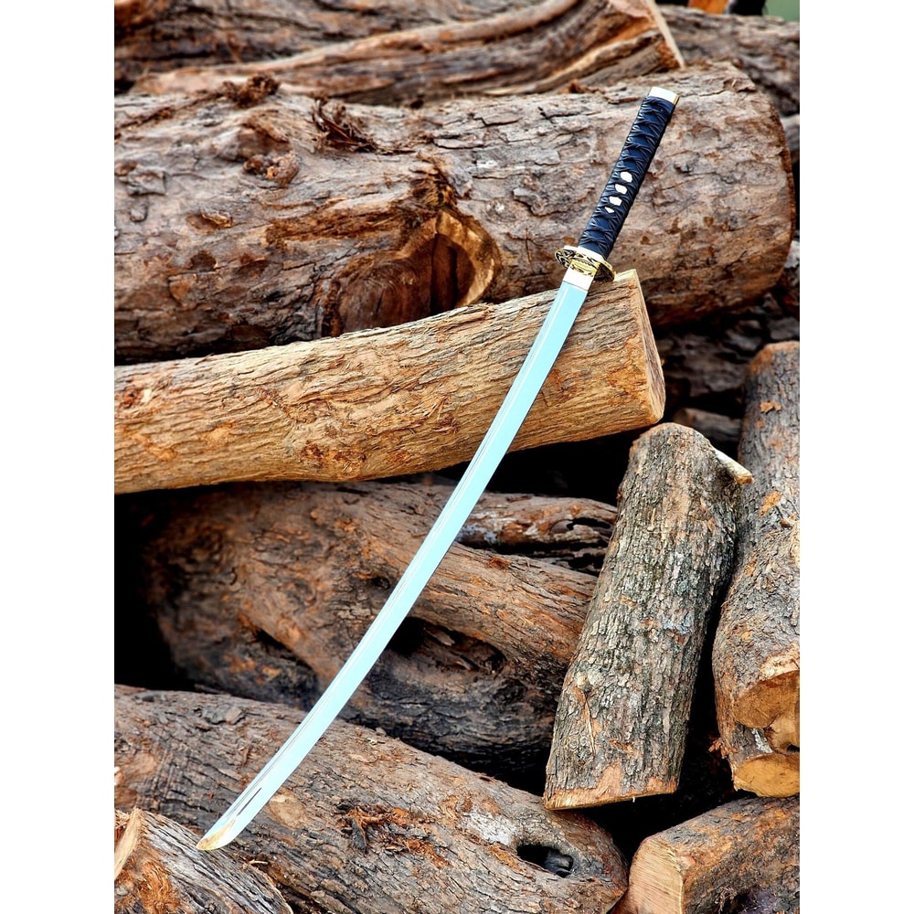 Handcrafted Samurai Katana Sword 40 Full Tang Steel Blade Japanese Style Collector 0