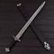 Damascus Steel Viking Sword Norse Rune Engraved Medieval Fantasy Collectible Wedding GIFT Husband 5