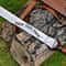 Handmade Damascus Steel Roman Gladius Sword Medieval Collectible Blade With Leather Sheath 1