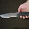 Tactical Knife Sleipner Steel Full Tang Stonewashed Blade Black Compact Handle 2