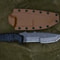 Tactical Knife Sleipner Steel Full Tang Stonewashed Blade Black Compact Handle 4