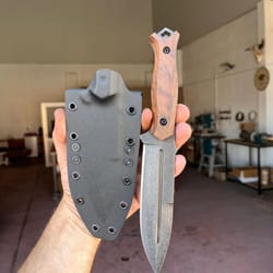tactical sleipner steel knife – walnut wood full tang survival blade | hunting knife | camping knife |outdoor adventures