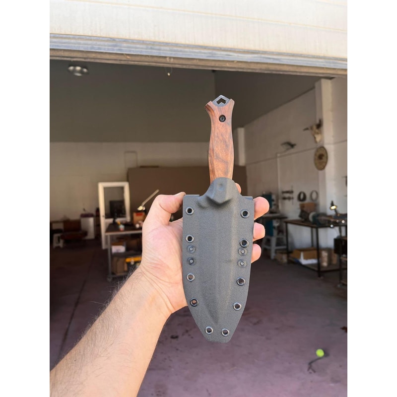Tactical Sleipner Steel Knife Walnut Wood Full Tang Survival Blade Hunting Knife Camping Knife O 5