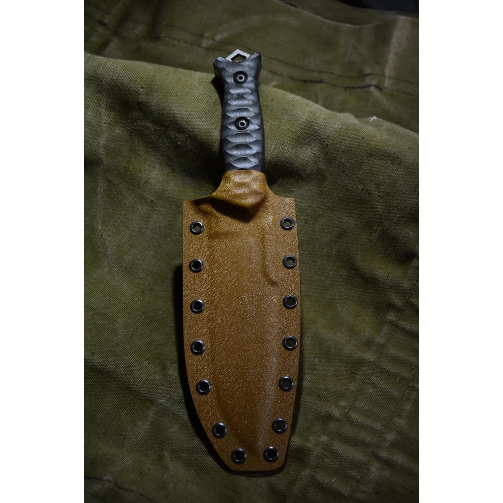 Compact Combat Knife In Sleipner Steel With Rugged Stonewashed Finish 2