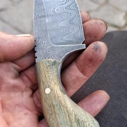 premium 150 layer damascus steel skinning knife for edc & outdoor use