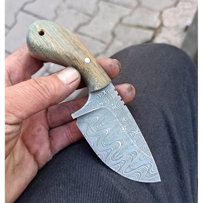 Premium 150 Layer Damascus Steel Skinning Knife For EDC Outdoor Use 3