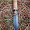 Premium Blacksmith Forged Puukko Knife In Damascus Steel With Natural Wood Handle 1