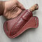 Blacksmith Forged Damascus Camping Knife With Full Tang Chestnut Wood Grip 8