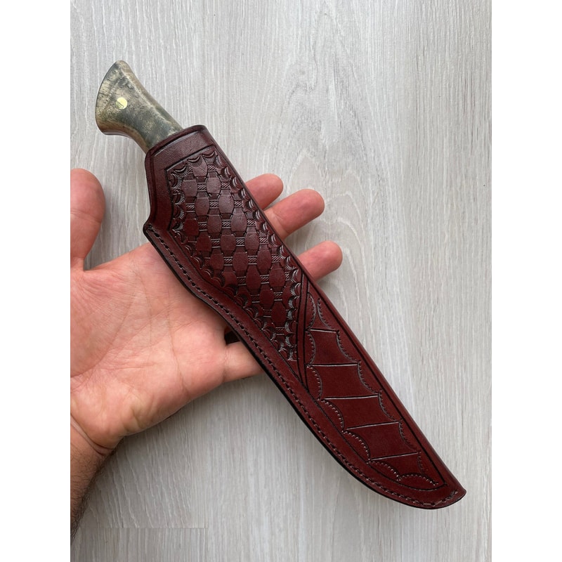 Premium 150 Layer Damascus Steel Butcher Knife For Meat Cutting Kitchen Prep 1