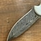 Premium 150 Layer Damascus Steel Hunting Knife With Full Tang White Corian Grip 4