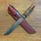 Premium 150 Layer Damascus Steel Outdoor Knife With Walnut Wood Handle 8