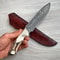 Premium Full Tang Damascus Steel Hunting Knife For Camping Bushcraft Use 9