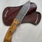Handmade Damascus Bushcraft Knife Silverberry Wood Handle Outdoor Hunting Blade 0