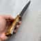 Handmade Damascus Bushcraft Knife Silverberry Wood Handle Outdoor Hunting Blade 4