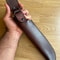 Damascus Hunting Knife With Micarta Grip Tactical Outdoor Survival Blade 1