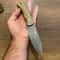 Premium 150 Layer Damascus Steel Camping Knife With Full Tang Green Rosewood Grip 4