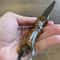 Damascus Hunting EDC Knife With Chestnut Wood Handle Leather Sheath 3