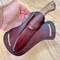 Damascus EDC Knife 150 Layers Full Tang Camping Knife Gloss Finished Chestnut Handle 9