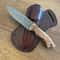 Damascus EDC Knife 150 Layers Full Tang Camping Knife Gloss Finished Chestnut Handle 7
