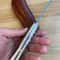 Damascus Camping Survival Knife With Stag Horn Handle Leather Sheath 4