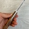 Damascus Hunting Bushcraft Knife With Side Draw Sheath Chestnut Wood Handle 3