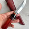 Full Tang Puukko Camping Knife With Padouk Wood Cow Horn Grip 0