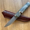 Puukko Knife N690 Steel Bushcraft Camping Knife Padouk Cow Horn Handle 7