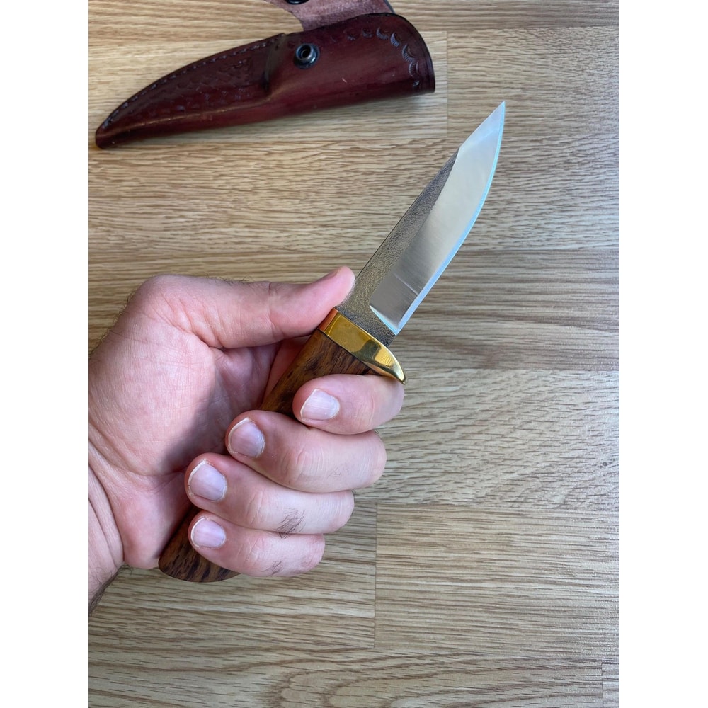 Handmade Puukko Knife N690 Steel Carving Bushcraft Blade With Maple Catalin Grip Wedding GIFT Hu 1