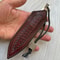 Handmade Mini Bushcraft Knife 1075 Carbon Steel Outdoor EDC Blade 4