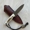 Handmade Mini Bushcraft Knife 1075 Carbon Steel Outdoor EDC Blade 8