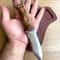 Premium Full Tang EDC Knife With N690 Steel Gloss Chestnut Handle 0