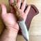 Premium Full Tang EDC Knife With N690 Steel Gloss Chestnut Handle 0