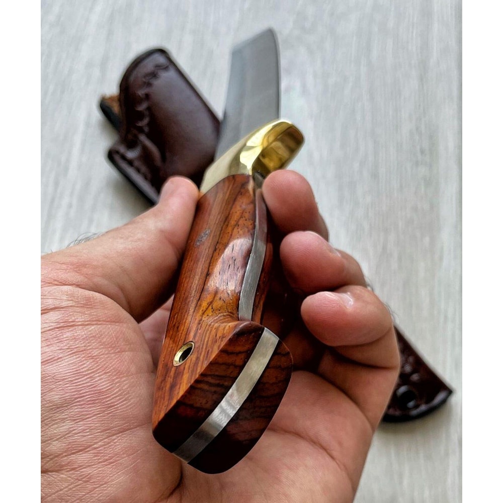 Premium Full Tang Collector Knife With N690 Steel Cocobolo Wood Handle 5