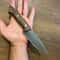 Premium Blacksmith Made 80CrV2 Outdoor Knife With Walnut Wood Handle 4