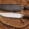 Premium Bowie Hunting Knife Stag Antler Grip Leather Sheath Collectible 0