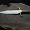 Handcrafted Bushcraft Knife With Wood Handle Leather Sheath Outdoor Tool 2
