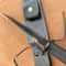 Handmade D2 Steel Survival Knife Black Cord Handle Leather Sheath Gift For Outdoorsmen 2
